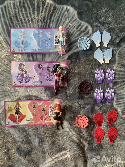 Игрушки из Kinder, феи, Barbie, Hello kitty