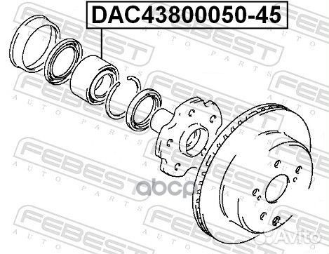 Подшипник ступ. зад. Toyota Supra 3.0 24V 86-96