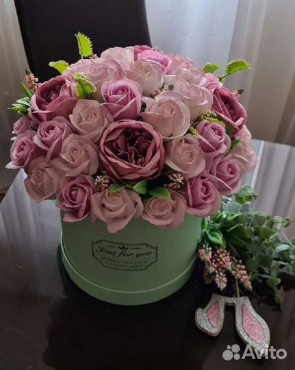 Букет из мыльных роз