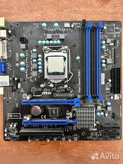 Материнская плата H61M-G35 с процессором I5-3330