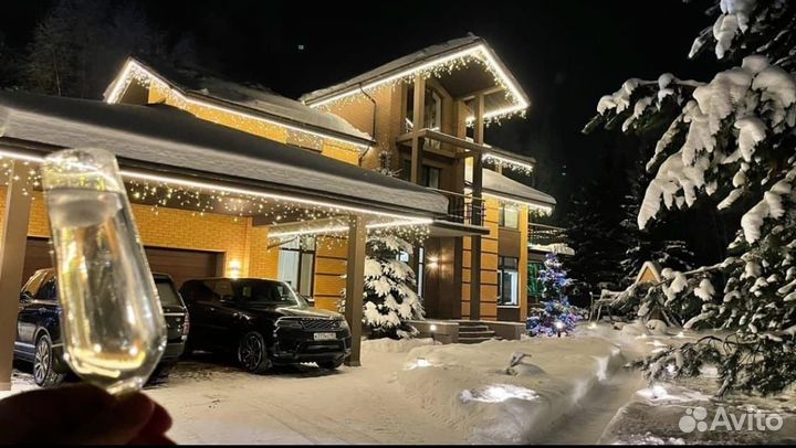 Освещение неоном гирляндами