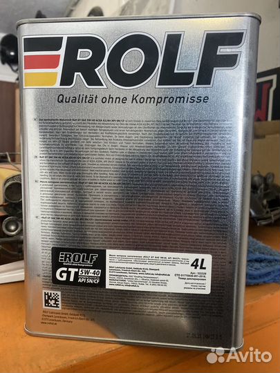Моторное масло Rolf 5w40 gt