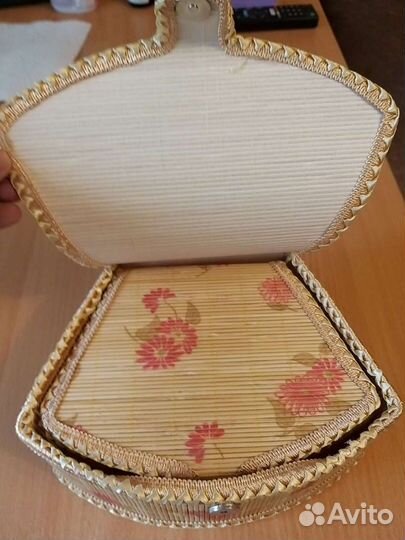 Шкатулки из соломки