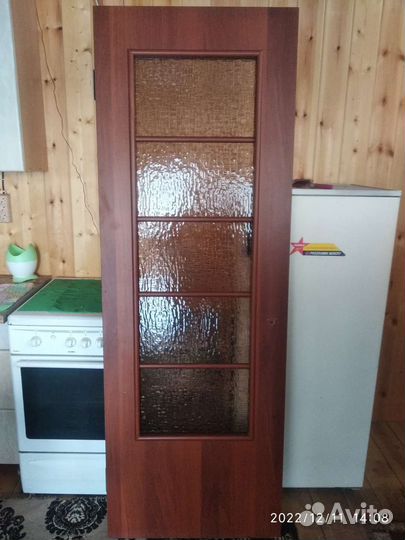 Дверь межкомнатная со стеклом бу