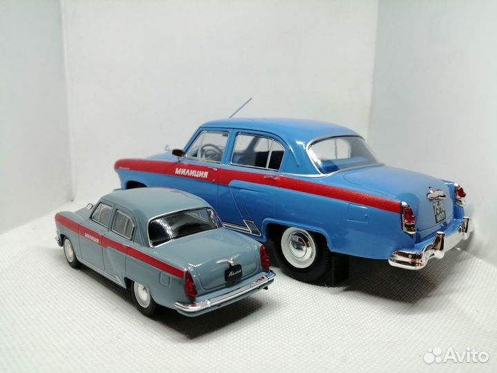 Модель газ-21И «Волга» «милиция» в масштабе 1:24