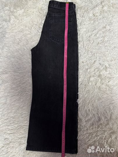 Джинсы черные широкие женские