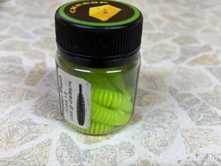 Силиконовая приманка Trout Zone Ribber Pupa 1,8