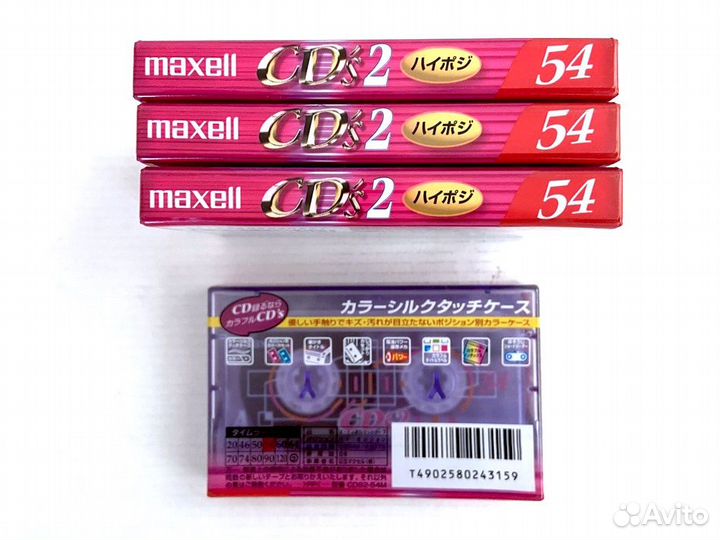 Аудиокассета кассета Maxell CD's 2 54 - 1999 г