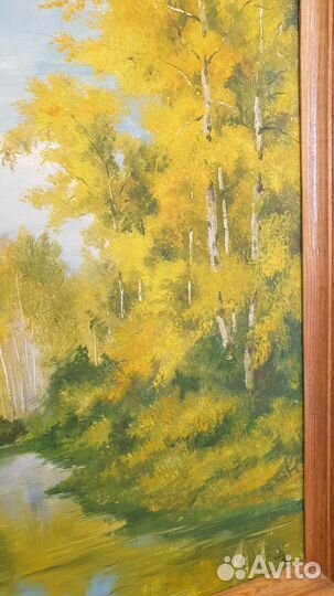 Картина маслом осенний пейзаж