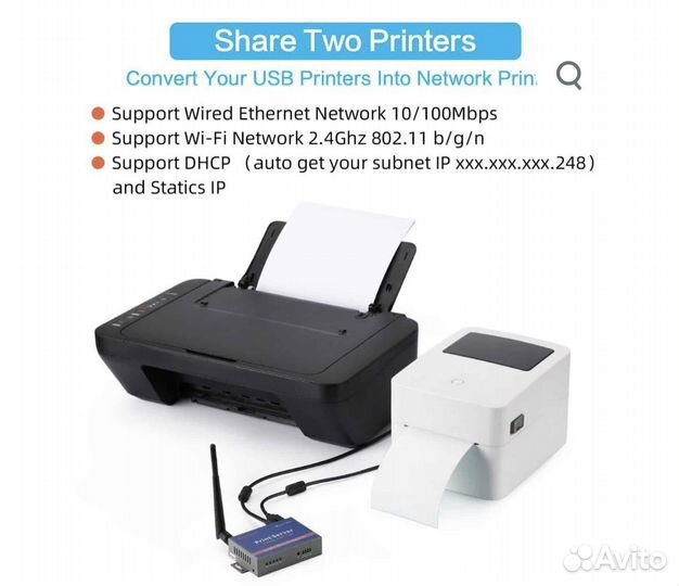 Cheecent CR202 сервер для беспроводной печати