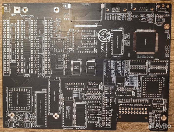 Печатная плата NuXT (IBM XT на процессоре 8088)