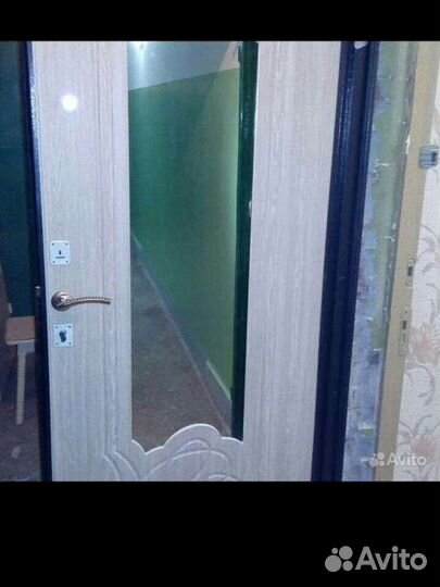 Металлическая дверь с зеркалом