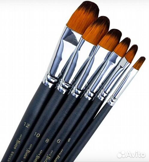 Набор кистей (2уп.) для рисования. Новые