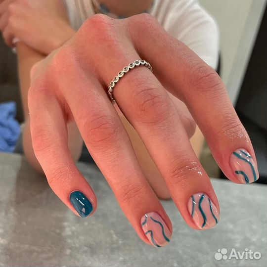 Маникюр наращивание ногтей