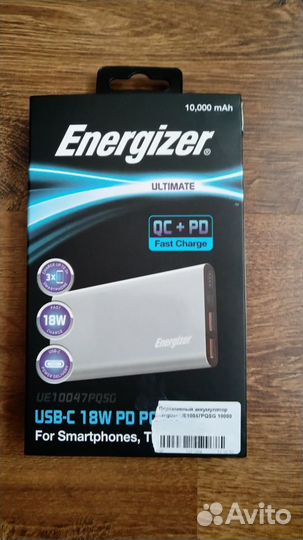 Пауэрбанк Energizer 10000 мА*ч