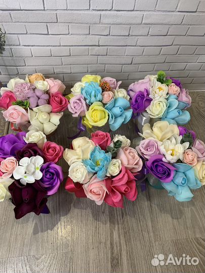 Букеты из мыльных цветов