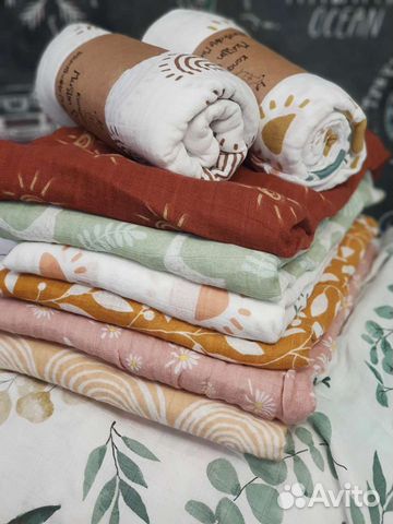 Муслиновые пеленки новые