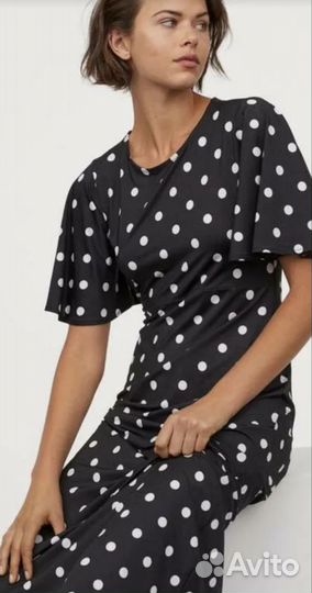 Платье hm в горошек