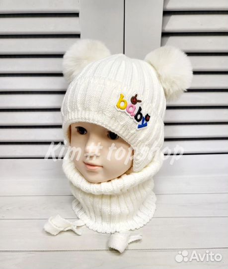 Шапка и снуд для девочки