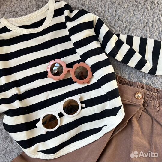 Лонгслив полосатый для девочки или мальчика, 100 р