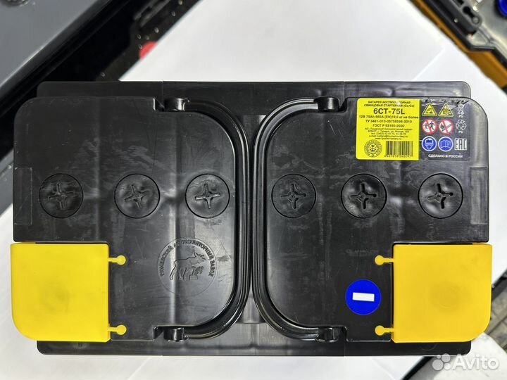 Аккумулятор Тюмень 75 Ач 660 А прям