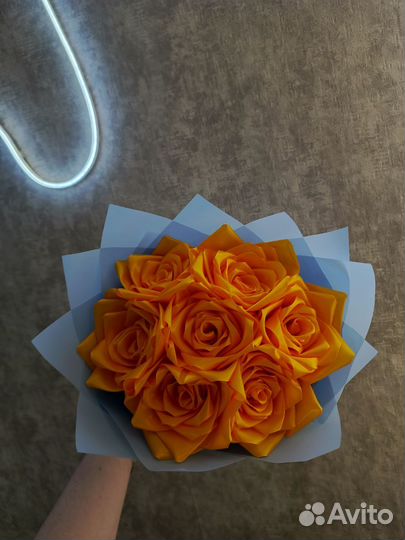 Букет из атласных лент