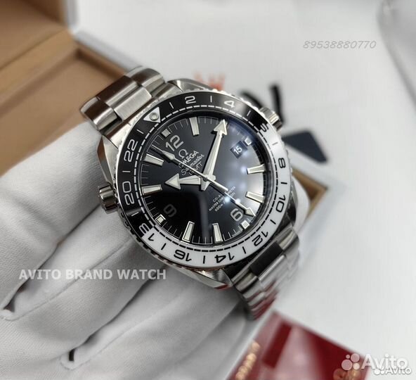 Часы Omega Planet Ocean GMT новые премиум качество