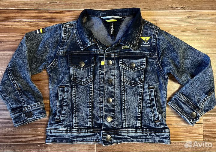 Джинсовый костюм для мальчика 104