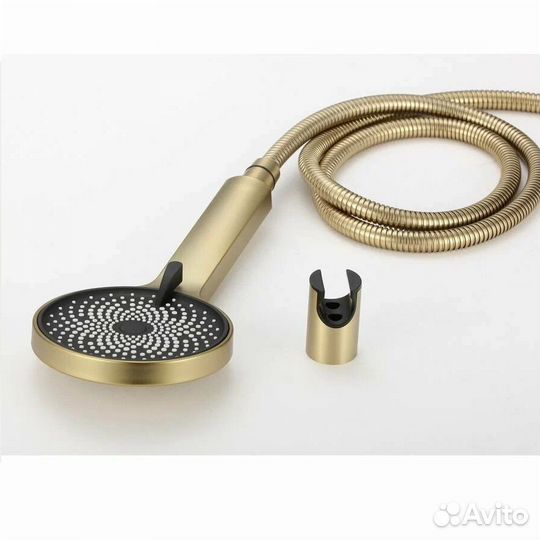 Смеситель для ванны Fmark FS8225C, матовое золото