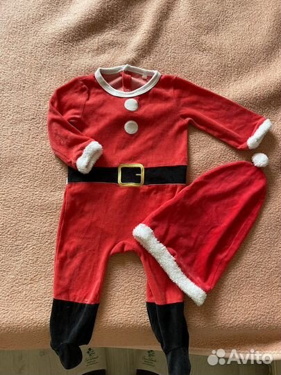 Детский костюм деда мороза 80