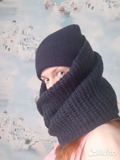 Шапка и снуд, Повязка на голову женская, Кепка