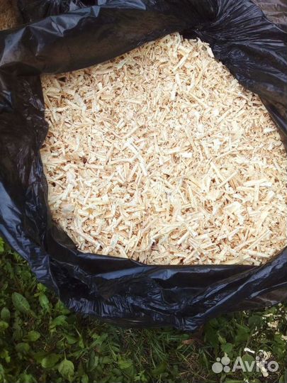 Сухая кедровая стружка в мешках