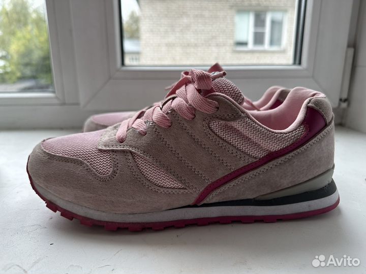 Кроссовки женские замша и текстиль 38