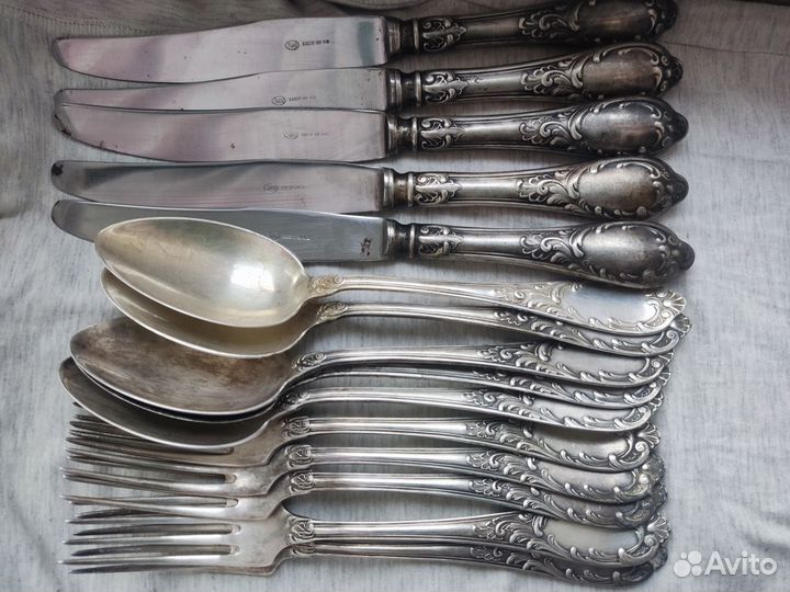 Мельхиоровые столовые приборы