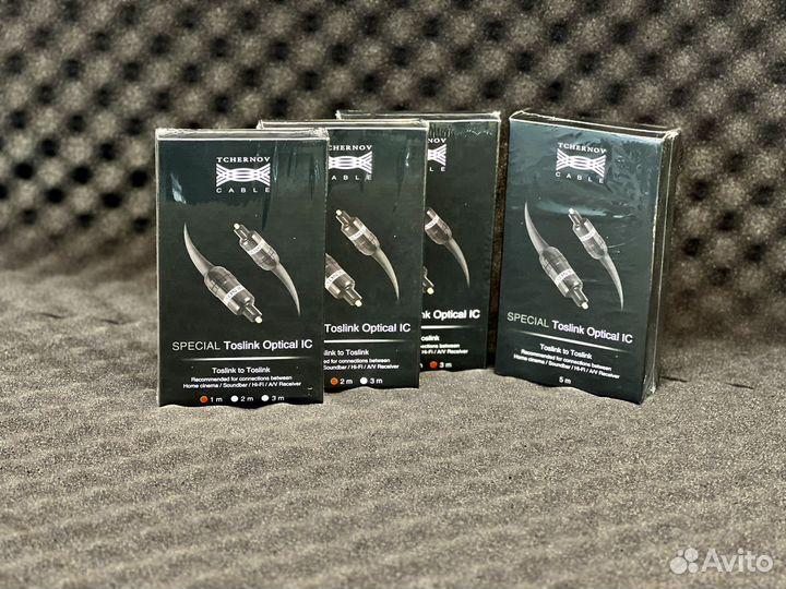 Оптический кабель Toslink Tchernov (1/2/3/5м)