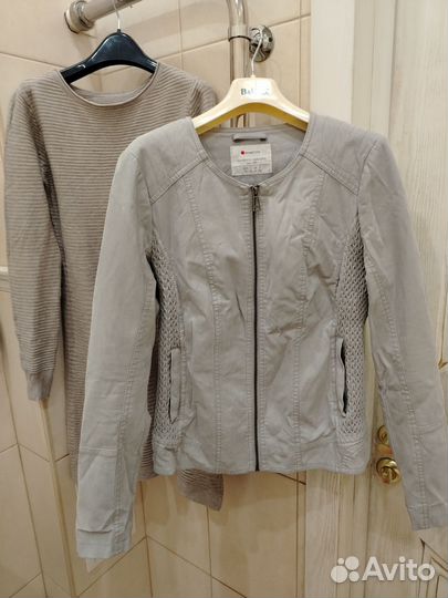Кожаная куртка StreetOne Англия хлопок 48р