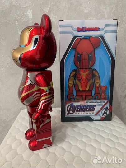 Игрушка Bearbrick 28см Iron Man Mark 85