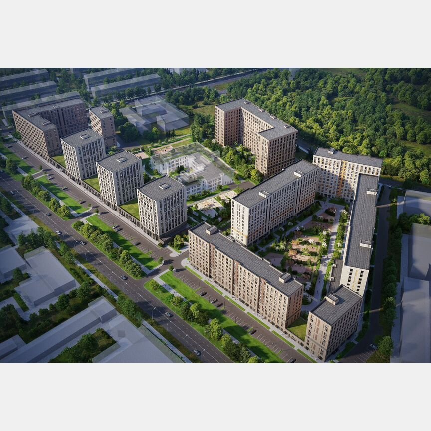 2-к. квартира, 62,8 м², 10/12 эт.