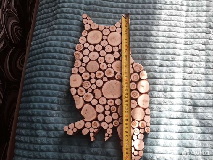 Картина сова из можевельника