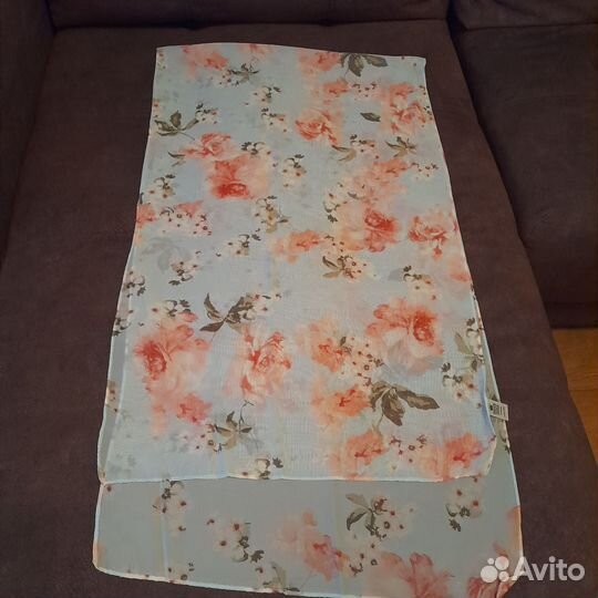 Шарф турмалиновый шелковый, перчатки