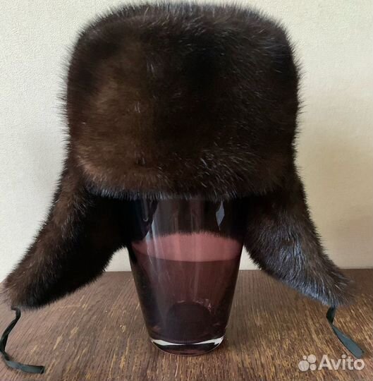 Норковая шапка мужская ушанка