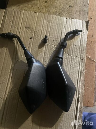 Зеркала на мотоцикл под m8 с переходником под m10