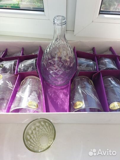 Набор бокалов и рюмок хрусталь