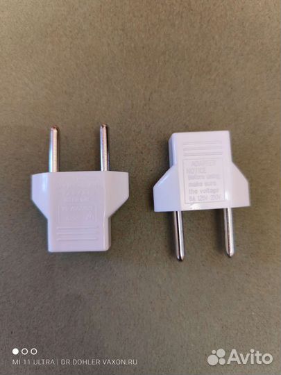 Переходник с китайской вилки на Российскую, новый