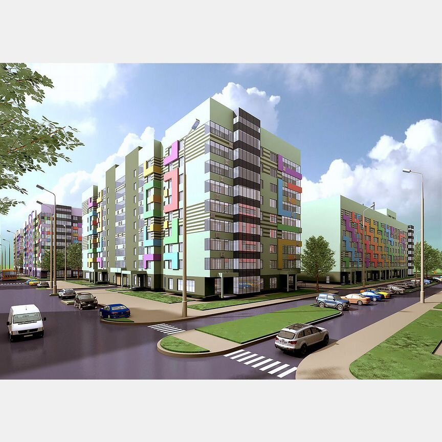 2-к. квартира, 64,1 м², 3/7 эт.