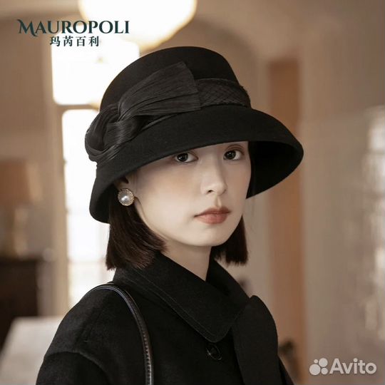 Mauro Poli Французская элегантная рыбацкая шляпа