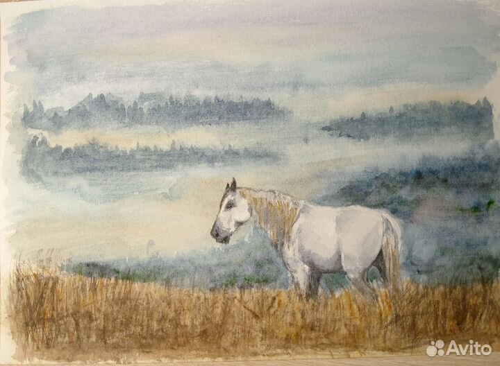 Картины, Акварель, А4