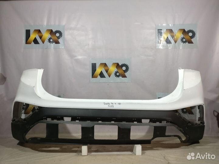 Hyundai SantaFe 4 18- Бампер Задний с Юбкой Бу
