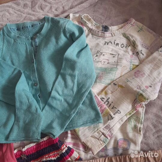 Вещи на девочку 110-116, пакетом