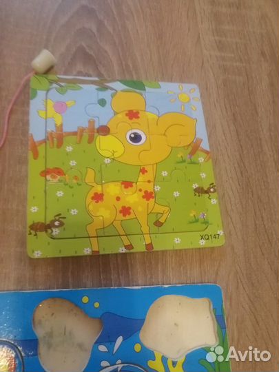 Игрушки деревянные пакетом